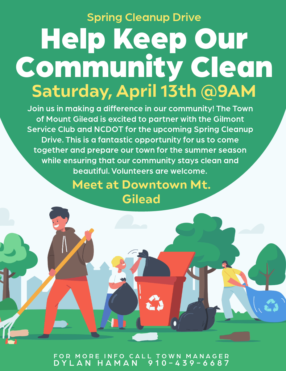 Spring Cleanup Drive 4/19/24